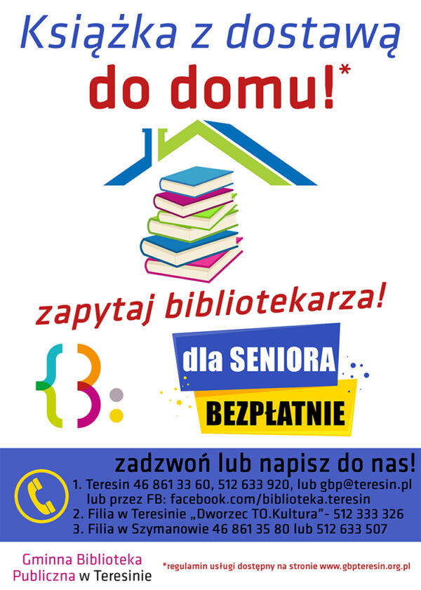 Plakat Książka z dostawą do domu