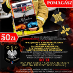 Plakat promujący akcję strażaków z Budek Piaseckich