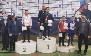 Na trzecim stopniu podium brązowy medalista Dawid Bielski