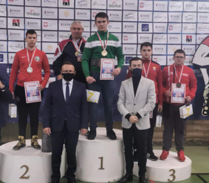 Na trzecim stopniu podium brązowy medalista Krzysztof Chudecki