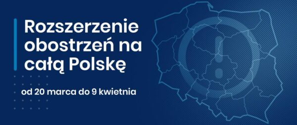 Plakat o obostrzeniach