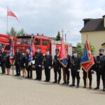 Obchody Dnia Strażaka zakończył apel przed strażnicą OSP w Niepokalanowie