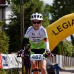 Zawodnicy sekcji kolarskiej LKS Mazowsze Teresin podczas wyścigów Legia MTB Maraton Lato 2021