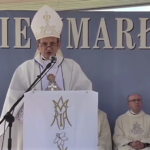 15 sierpnia. Centralnej Mszy św. przewodniczył ks. bp Rafał Markowski, biskup pomocniczy warszawski (fot. NiepokalanówTV)