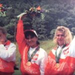 Brązowe medalistki Igrzysk Olimpijskich Atlanta 1996 - Joanną Nowicka, Iwona Marcinkiewicz i Katarzyna Klata