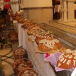 Chleby dożynkowe wypieczone z mąki z tegorocznych zbiorów