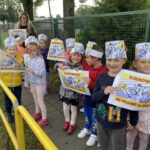 Dzieci ze Społecznego Przedszkola Integracyjnego w Teresinie wzięły udział w akcji Kierowco! Nie polujemy na zebrach!.