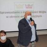 Wójt Marek Olechowski przedstawił sprawozdanie ze swoich działań w okresie międzysesyjnym