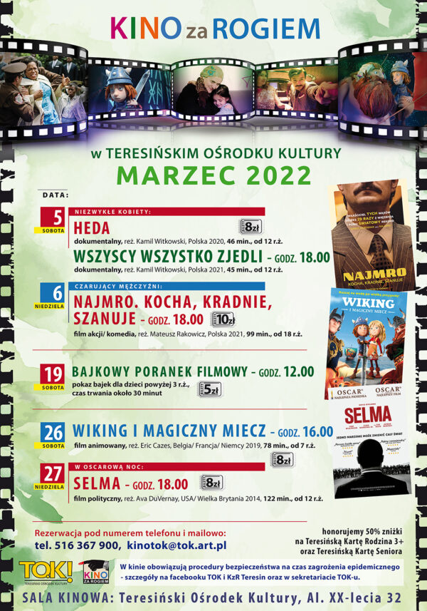 Marzec w Kinie za Rogiem w Teresinie_plakat