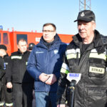 Nie zabrakło prezesa zarządu oddziału powiatowego związku OSP RP Andrzeja Tkaczyka