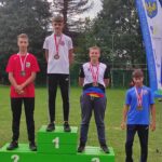 Mistrzostwa Polski Młodzików, zdobywca brązowego medalu Jan Lisiecki w konkurencji 2x20 metrów