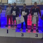 Bartosz Staniaszek na trzecim stopniu podium kategorii wagowej do 125 kg