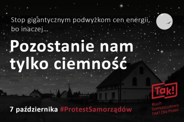 Plakat Protest samorządowców