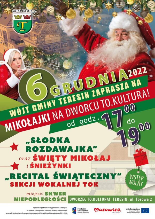 MIKOŁAJKI NA DWORCU TO.KULTURA! plakat