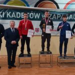 Dawid Bielski na drugim stopniu podium