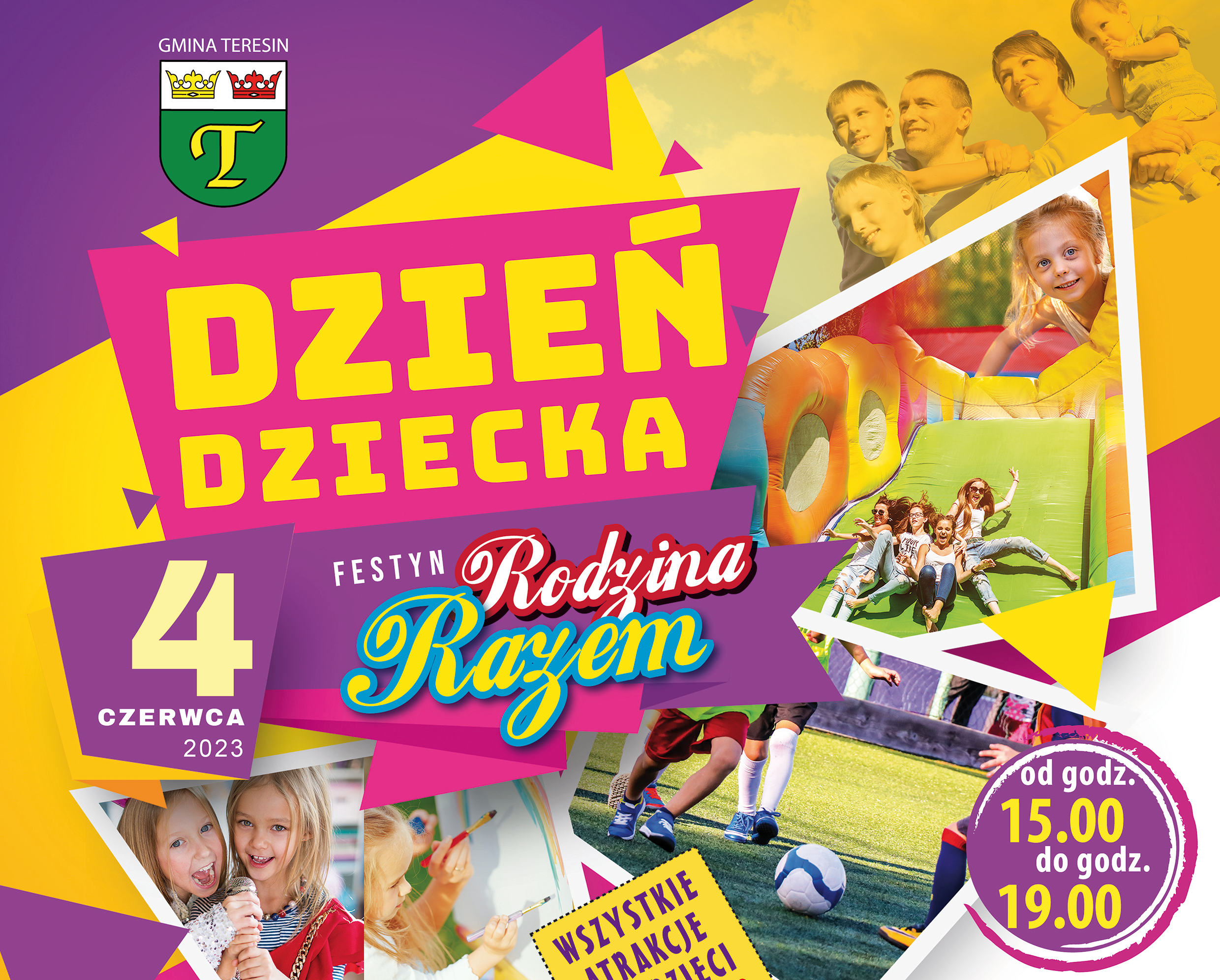 plakat z okazji dnia dziecka czerwca 2023 stadion gosir