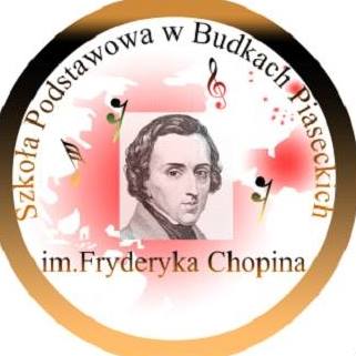 logo szkoły w budkach piaseckich im chopina